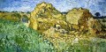 Feld mit Stapeln Weizen Vincent van Gogh